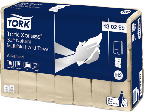 Tork Xpress Advanced Natural 2Ply 3780 Sheets - H2