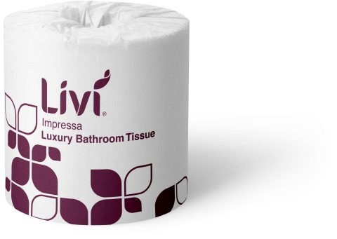 Livi Impressa 3Ply 225 Sheets X 48 Wrapped Rolls - 3005