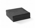 Biopak 2Ply Black Corner Embossed Cocktail Napkin X 2000