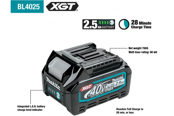 Makita 40Vmax XGT 2.5Ah Battery