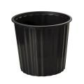 Plastic Fluted Bin 30cm Black