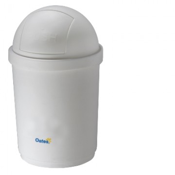 Oates Domed White Bin - 28L