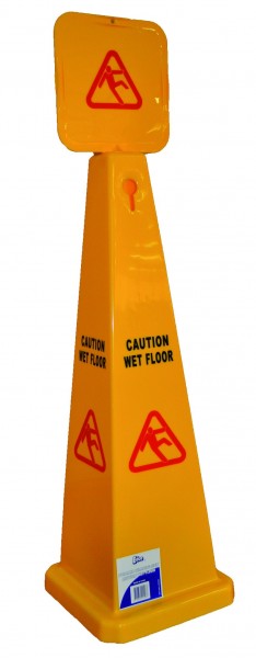 Wet Floor Cone - Caution | Products | Waikato Cleaning Supplies