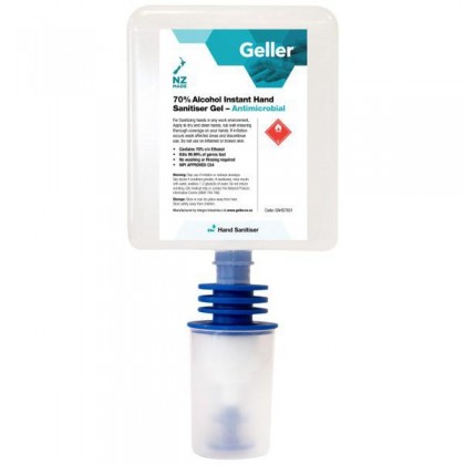 Geller 70% Alcohol Hand Sanitiser 1L Pod x 6