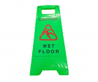 Sign - Caution Wet Floor - Green