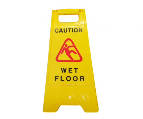 Sign - Caution Wet Floor - Yellow