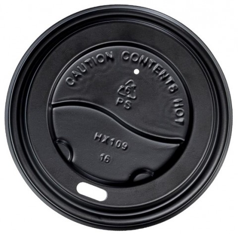 PS Plastic Cup lids Black