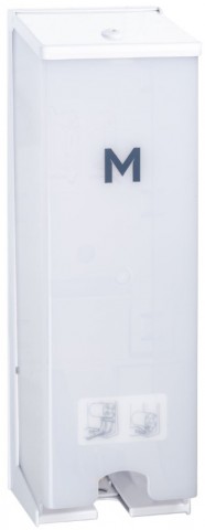 M Vertical Toilet Roll Dispenser - White 3 Roll