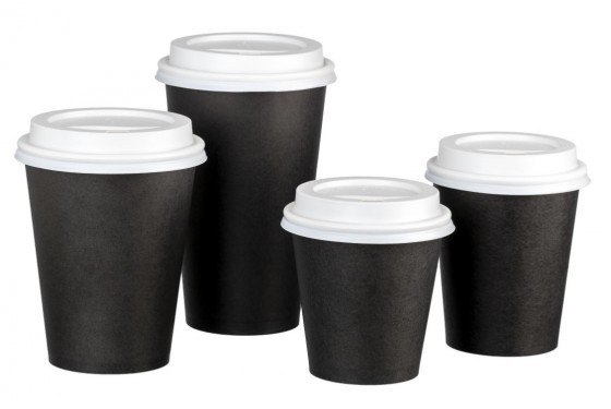 Coffee Paper Cups Black