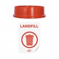 Sabco Recycling Station 60L Bin & Red Lid