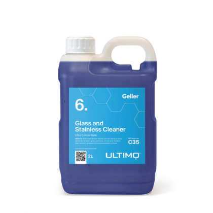 Geller Ultimo #6 Glass and Stainless Steel Cleaner C35 2L