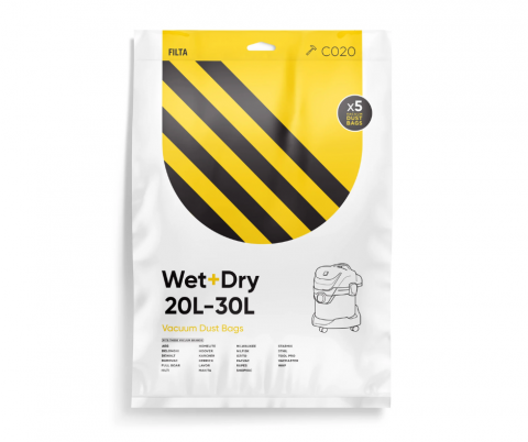 C020 Wet & Dry 30 Litre SMS Bags - 5 Pack