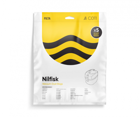 C011 Nilfisk GD,VP Series SMS Bags - 5 Pack