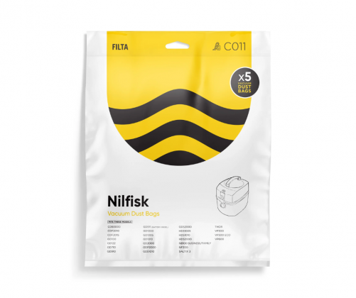 C011 Nilfisk GD,VP Series SMS Bags - 5 Pack