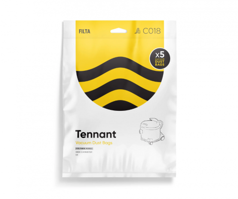 C018 Tennant 3400 Paper Bags - 5 Pack