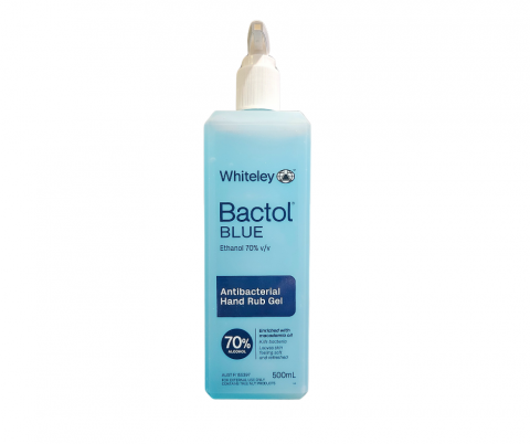 Whiteley Bactol Blue Alcohol Gel 500ml