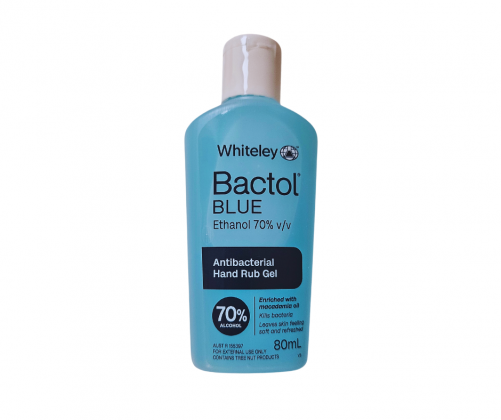 Whiteley Bactol Blue Alcohol Gel 80ml