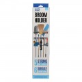 White Magic Broom Holder - 6 Hooks 5 Handles