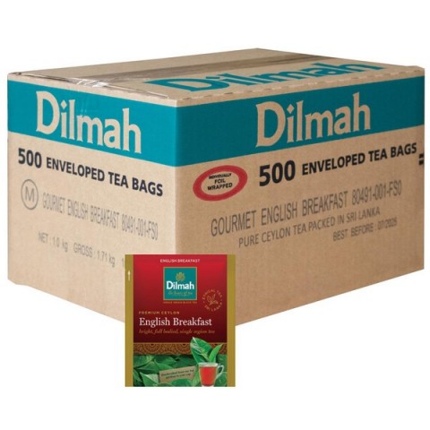 Dilmah English Foil Wrapped Tea Bags X500