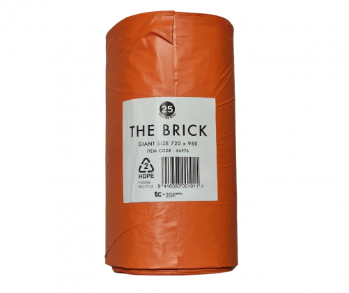 Orange Brick Bags 30MU - 25 Roll